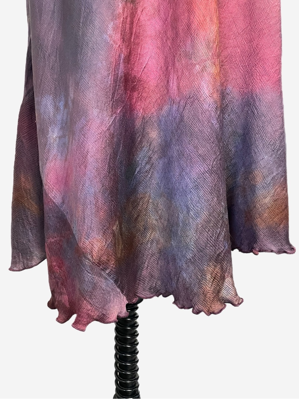 Momo Falana NYC Pink hand dyed silk halter tie waist midi dress designer XS/S - Picture 5 of 16